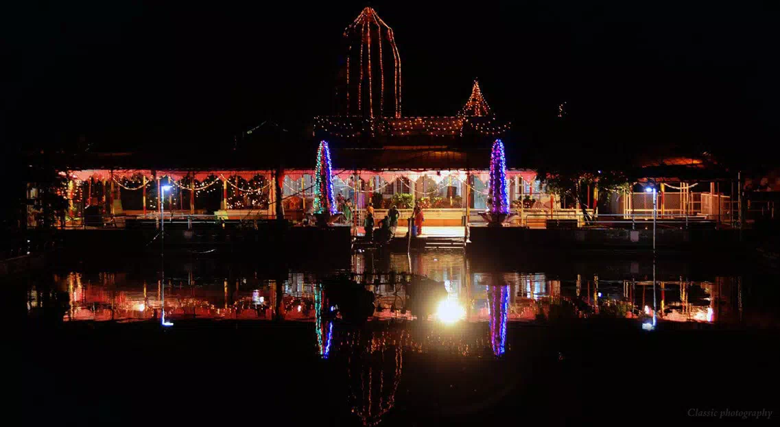 shitladevi temple night view